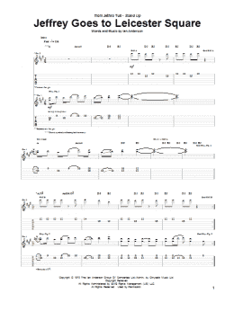 page one of Jeffrey Goes To Leicester Square (Guitar Tab)