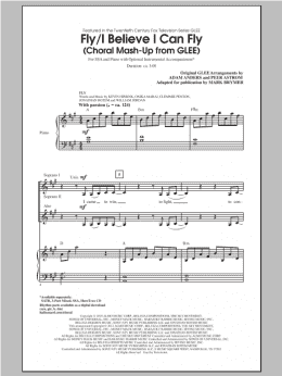 page one of Fly / I Believe I Can Fly (Choral Mash-up from Glee) (ed. Mark Brymer) (SSA Choir)