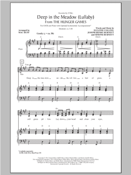 page one of Deep In The Meadow (SATB Choir)