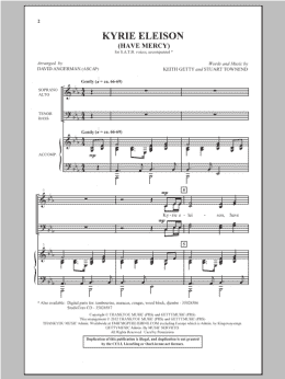 page one of Kyrie Eleison (Have Mercy) (SATB Choir)