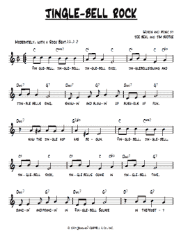 page one of Jingle Bell Rock (Lead Sheet / Fake Book)