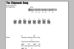 page one of The Chipmunk Song (Guitar Chords/Lyrics)