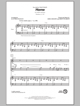 page one of Home (arr. Alan Billingsley) (SATB Choir)