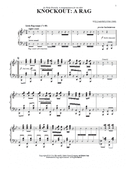 page one of Knockout: A Rag (Piano Solo)