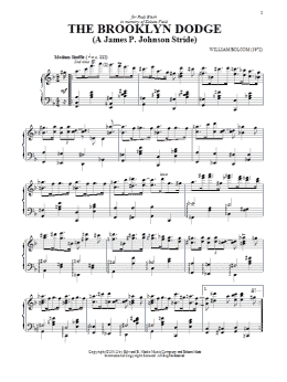page one of The Brooklyn Dodge (Piano Solo)