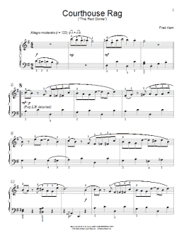 page one of Courthouse Rag (Educational Piano)
