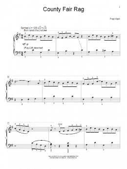 page one of County Fair Rag (Educational Piano)