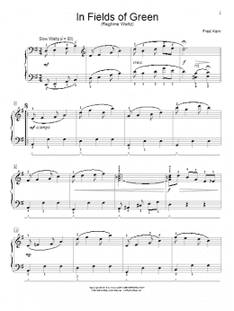 page one of In Fields Of Green (Educational Piano)