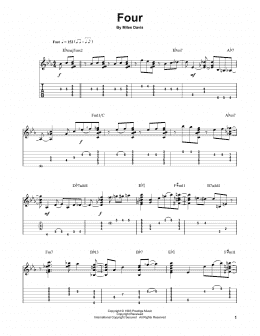 page one of Four (Solo Guitar)