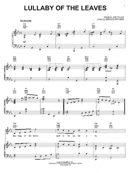 page one of Lullaby Of The Leaves (Piano, Vocal & Guitar Chords (Right-Hand Melody))