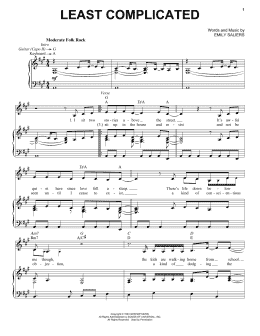 page one of Least Complicated (Piano, Vocal & Guitar Chords (Right-Hand Melody))