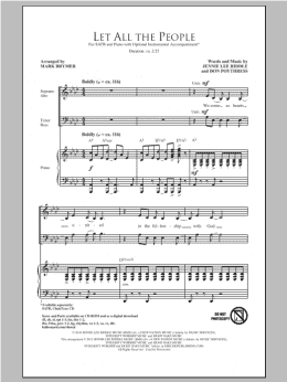 page one of Let All The People (SATB Choir)