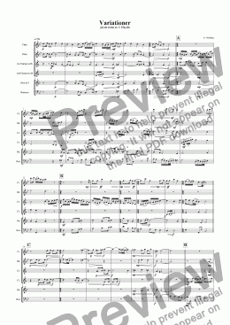 page one of Variationer (p� ett tema av J. Haydn)