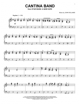 page one of Cantina Band (from Star Wars: A New Hope) (Piano Solo)
