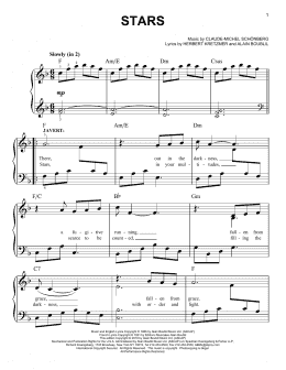 page one of Stars (Easy Piano)