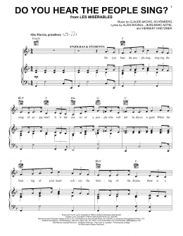 page one of Do You Hear The People Sing? (Piano, Vocal & Guitar Chords (Right-Hand Melody))