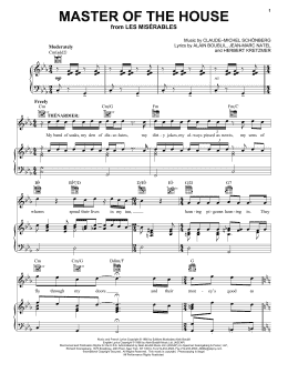 page one of Master Of The House (Piano, Vocal & Guitar Chords (Right-Hand Melody))