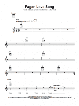 page one of Pagan Love Song (Ukulele)