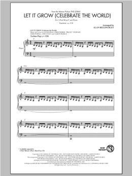 page one of Let It Grow (3-Part Mixed Choir)