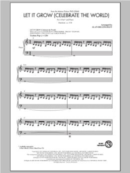 page one of Let It Grow (2-Part Choir)