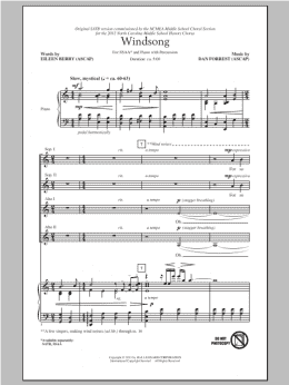 page one of Windsong (SSA Choir)