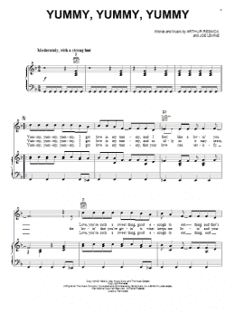 page one of Yummy, Yummy, Yummy (Piano, Vocal & Guitar Chords (Right-Hand Melody))