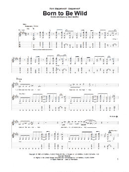 page one of Born To Be Wild (Guitar Tab)