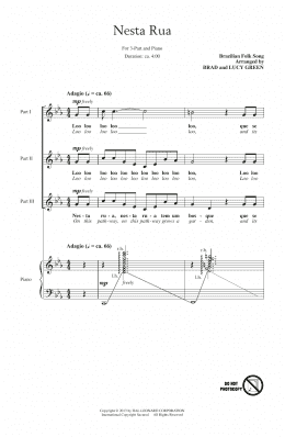page one of Nesta Rua (3-Part Treble Choir)