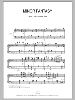 page one of Minor Fantasy (Piano Solo)