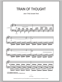 page one of Train Of Thought (Piano Solo)