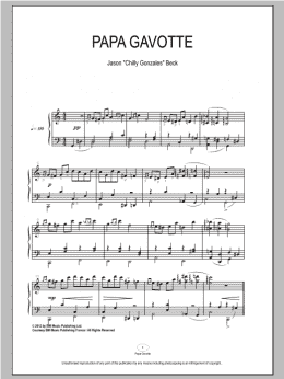 page one of Papa Gavotte (Piano Solo)