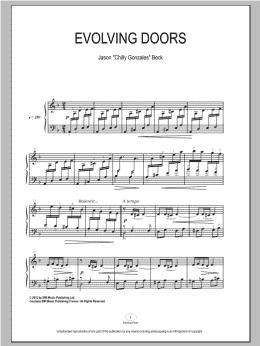 page one of Evolving Doors (Piano Solo)