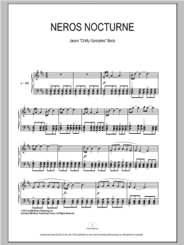 page one of Neros Nocturne (Piano Solo)