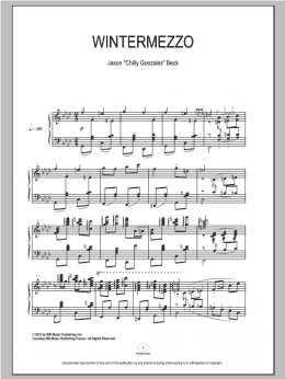 page one of Wintermezzo (Piano Solo)