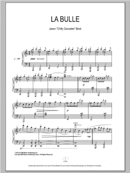 page one of La Bulle (Piano Solo)