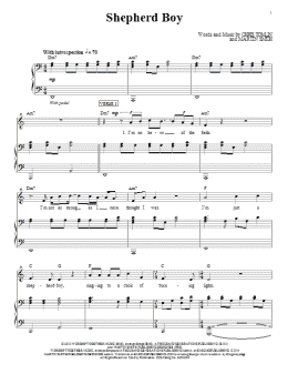 page one of Shepherd Boy (Piano, Vocal & Guitar Chords (Right-Hand Melody))