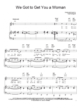 page one of We Got To Get You A Woman (Piano, Vocal & Guitar Chords (Right-Hand Melody))