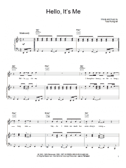page one of Hello, It's Me (Piano, Vocal & Guitar Chords (Right-Hand Melody))