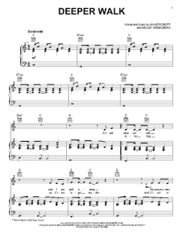 page one of Deeper Walk (Piano, Vocal & Guitar Chords (Right-Hand Melody))