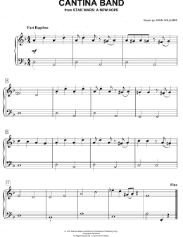 page one of Cantina Band (from Star Wars: A New Hope) (Easy Piano)
