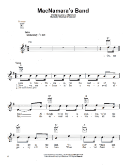 page one of MacNamara's Band (Ukulele)