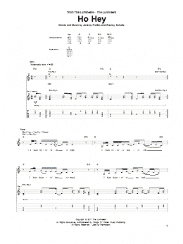 page one of Ho Hey (Guitar Tab)
