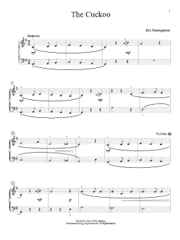 page one of The Cuckoo (Educational Piano)