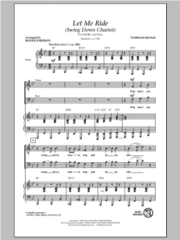 page one of Let Me Ride (Swing Down Chariot) (SATB Choir)