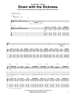 page one of Down With The Sickness (Guitar Tab)