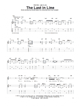 page one of The Last In Line (Guitar Tab)