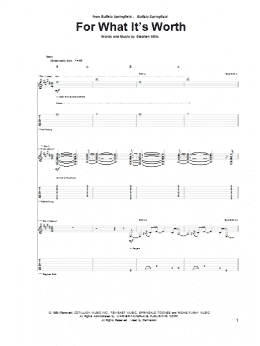 page one of For What It's Worth (Guitar Tab)
