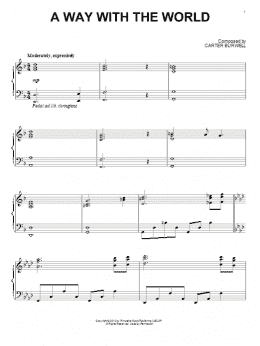 page one of A Way With The World (Piano Solo)