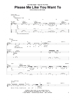 page one of Please Me Like You Want To (Guitar Tab)