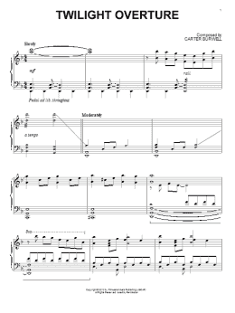 page one of Twilight Overture (Piano Solo)